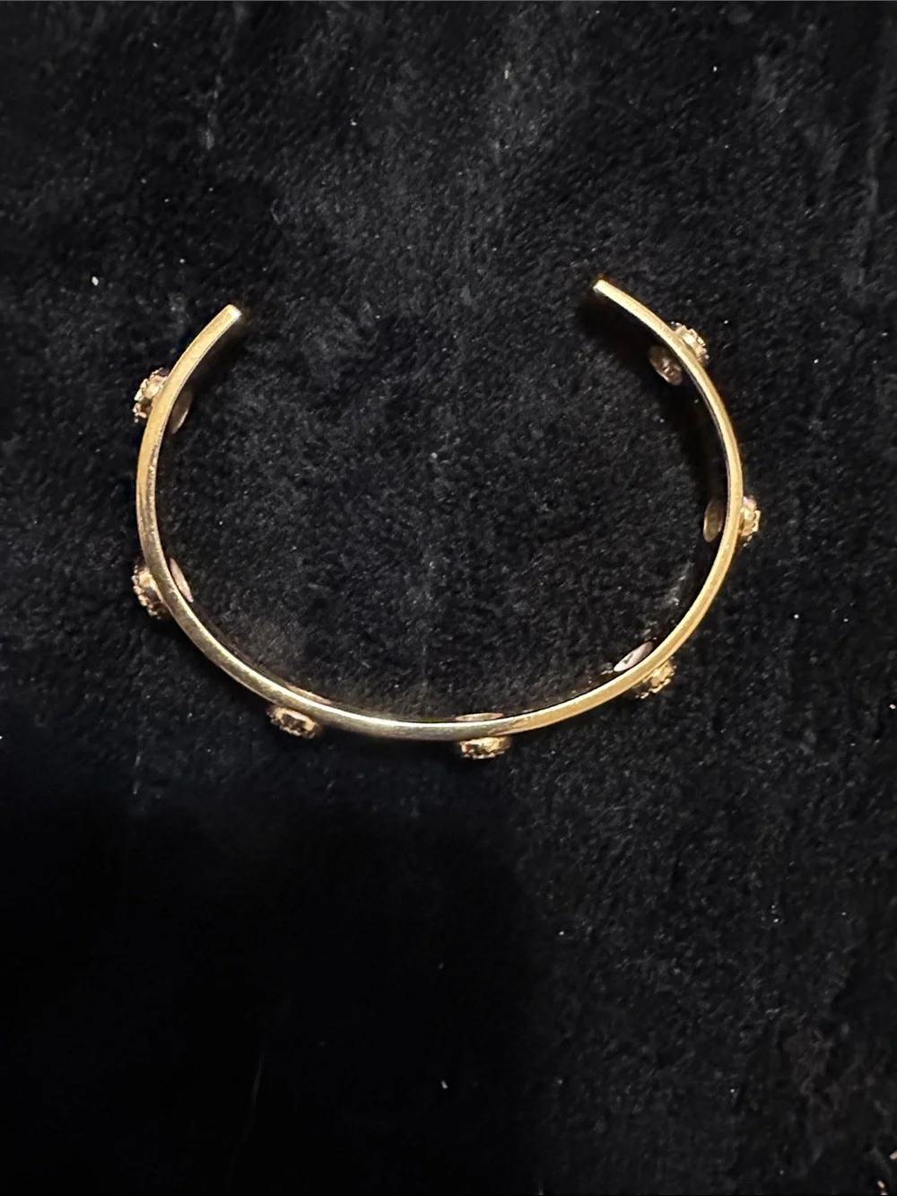 TORY BURCH Gold-Tone Logo Medallion Cuff Bracelet